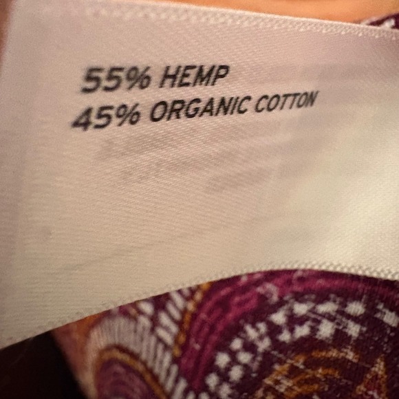 Duluth Trading Co Womens XL Hemp Organic Cotton Button Down Shirt Geo Print - Picture 3 of 6